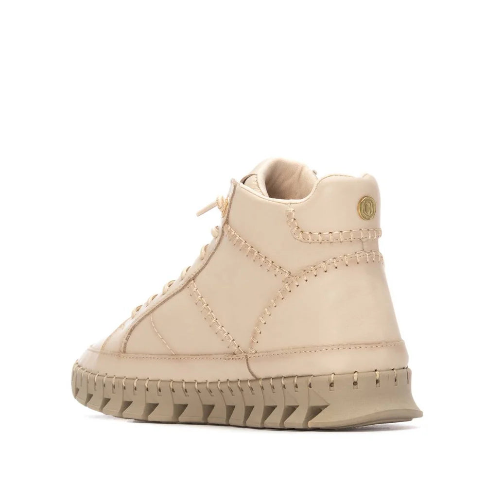 Carmela cream soft leather ankle boot