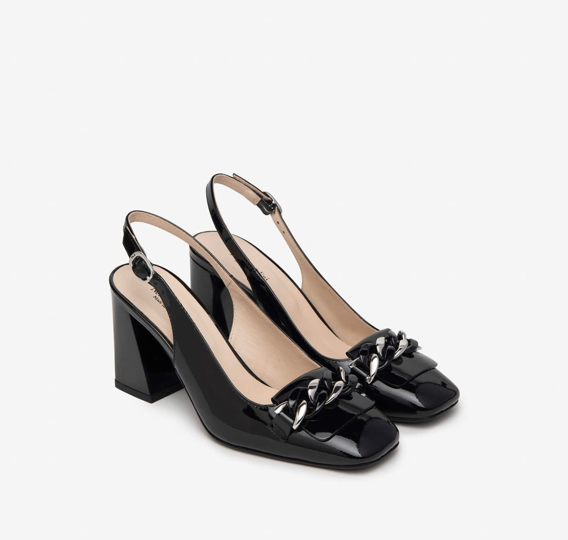 Nerogiardini black patent leather pumps