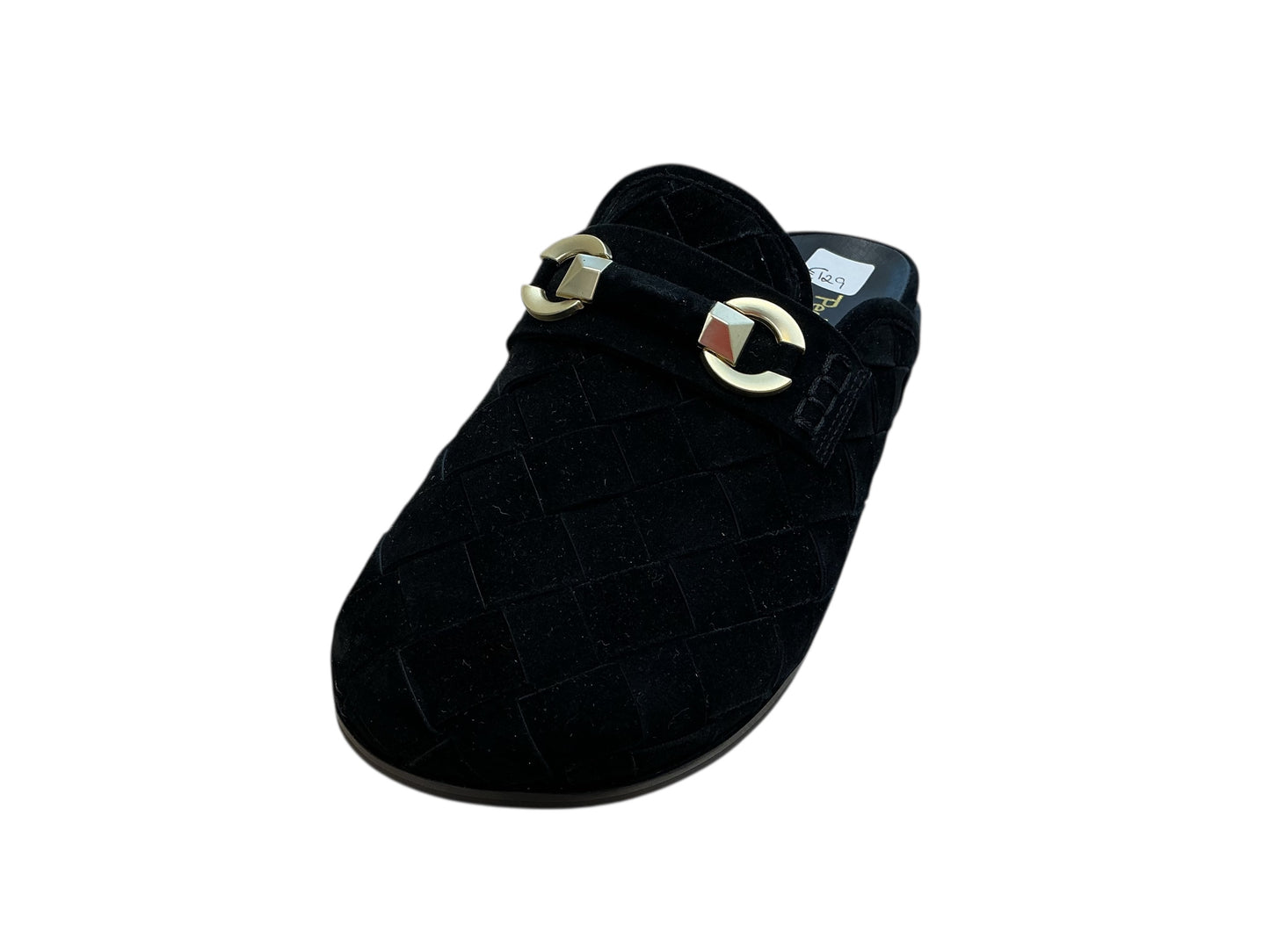 Pedro Anton black suede woven leather mules - Melissakshoes