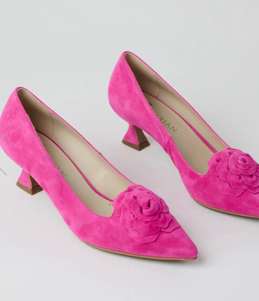 Marian pink suede shoes