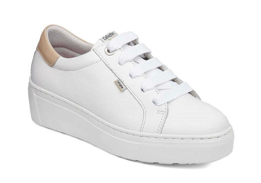 Callaghan white leather platform sneaker