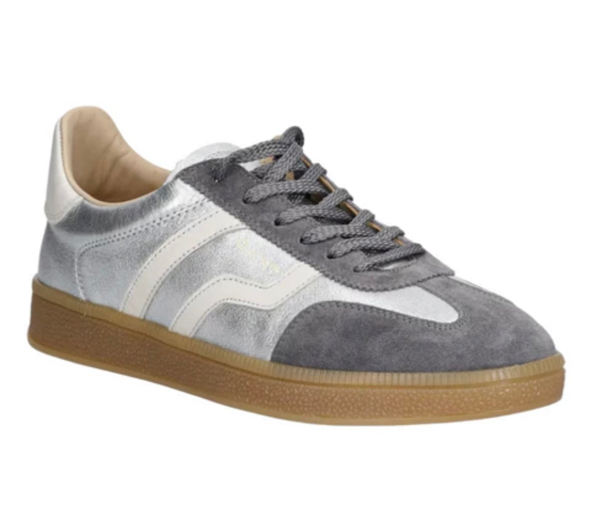 Gant silver grey retro leather sneakers