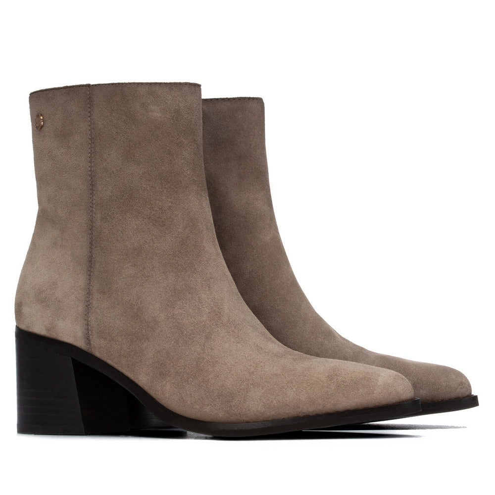 Carmela suede taupe ankle boots