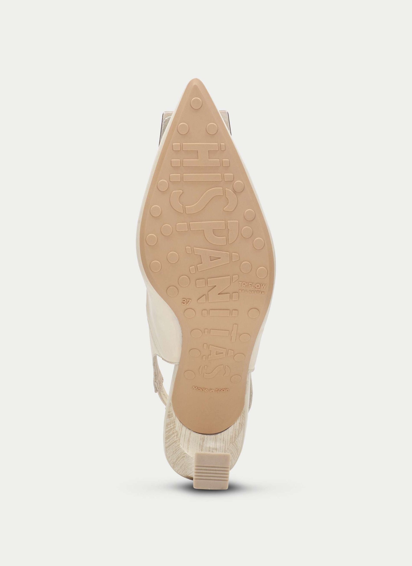 Hispanitas cream leather court shoe - Melissakshoes