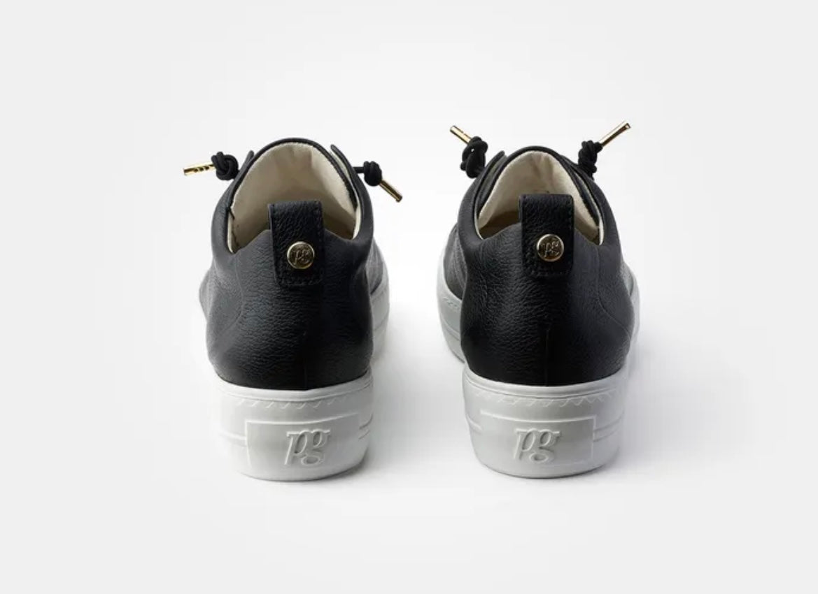 Paul Green black platform sneakers