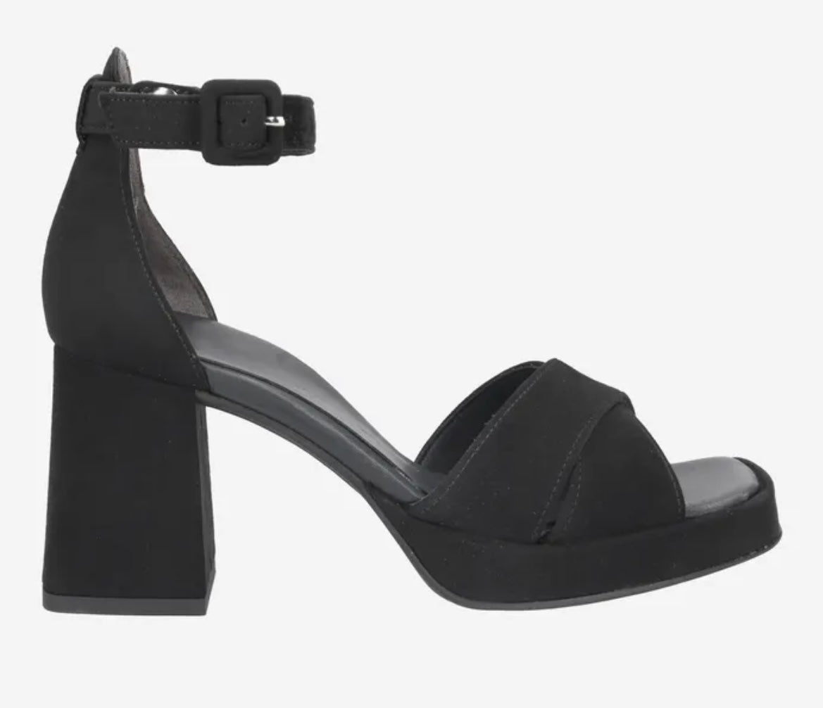 Paul Green black suede sandals