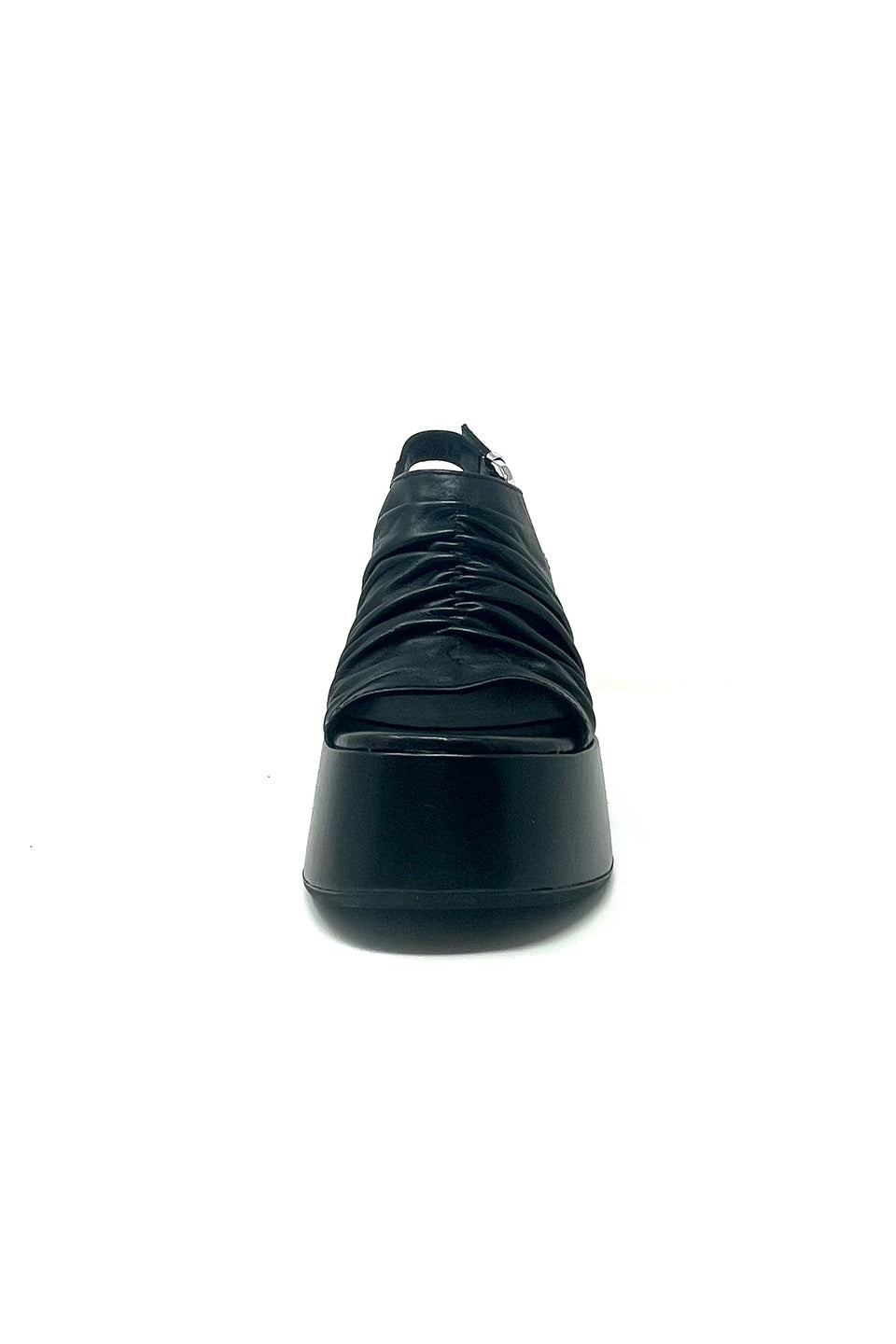 Marco Moreo black leather platform sandals