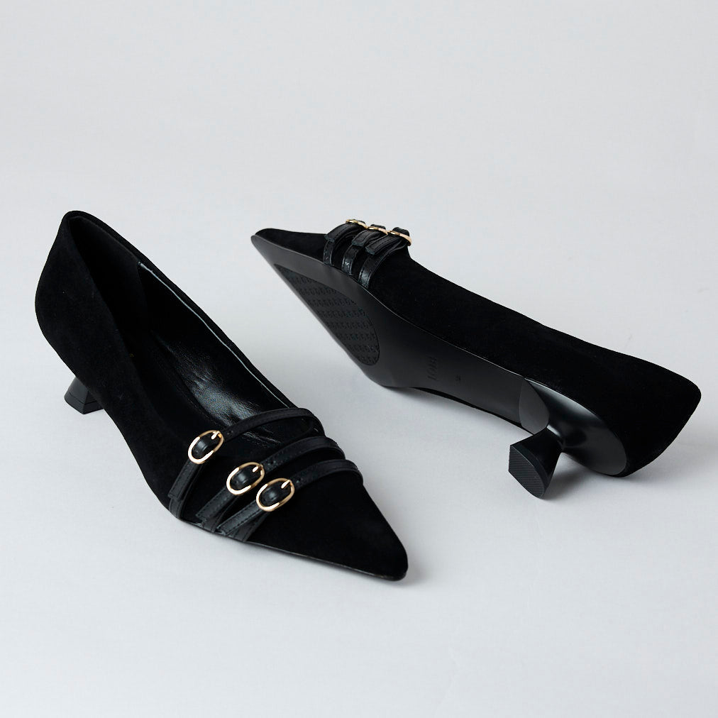 Lodi black suede shoes