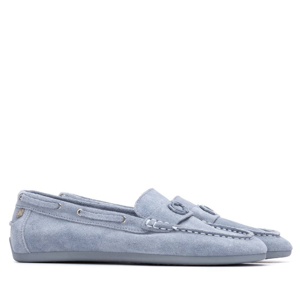 Carmela blue suede loafers - Melissakshoes