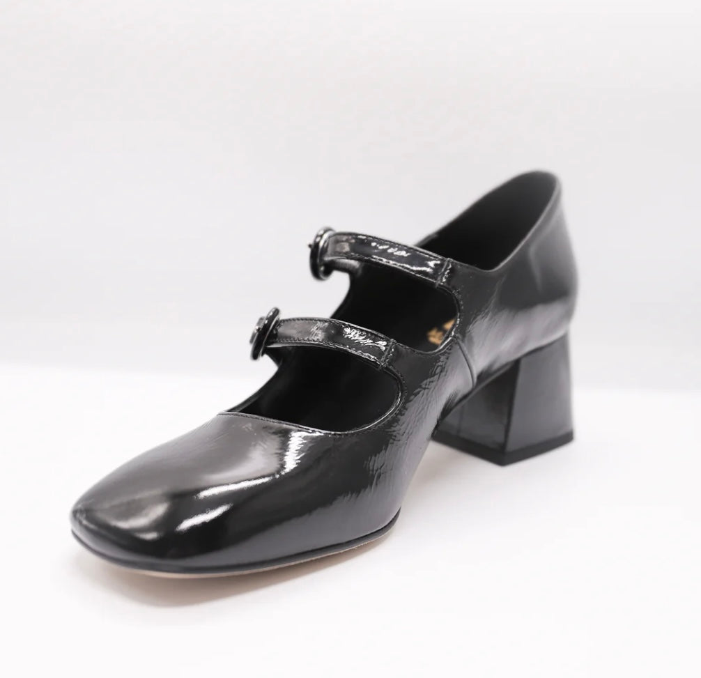 Marian black patent leather shoe
