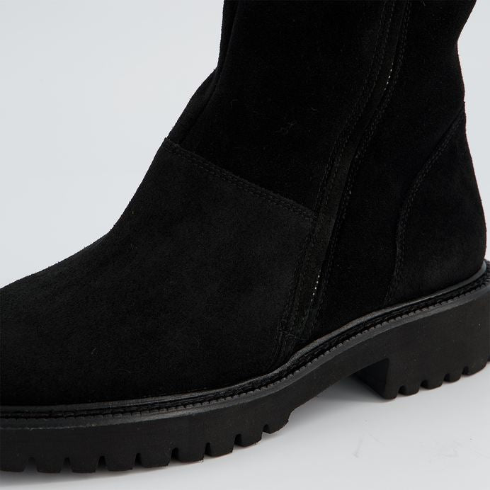 Paul Green black suede ankle boots