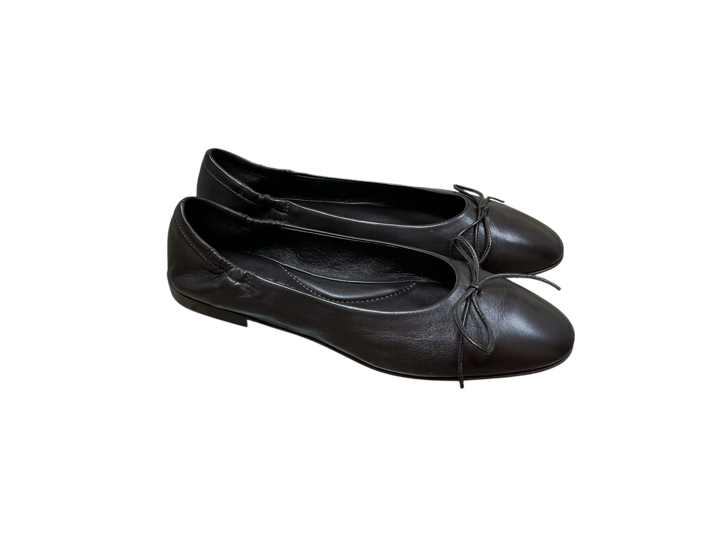 Pomme D’or brown leather ballerina pump