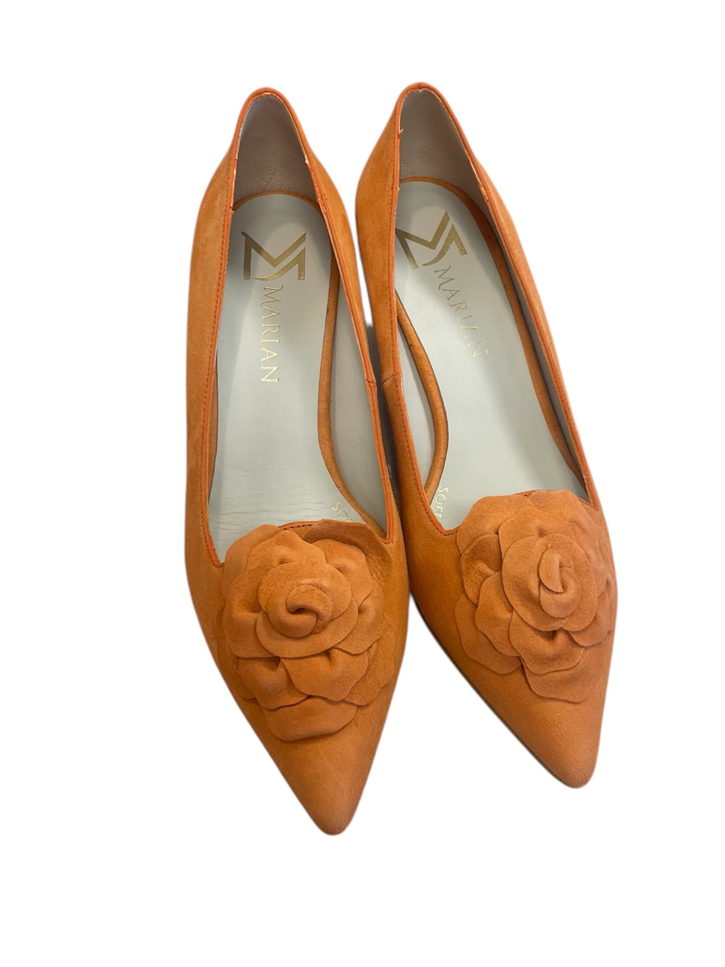 Marian orange suede shoes
