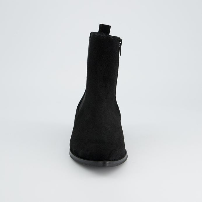 Paul Green black suede Chelsea ankle boot