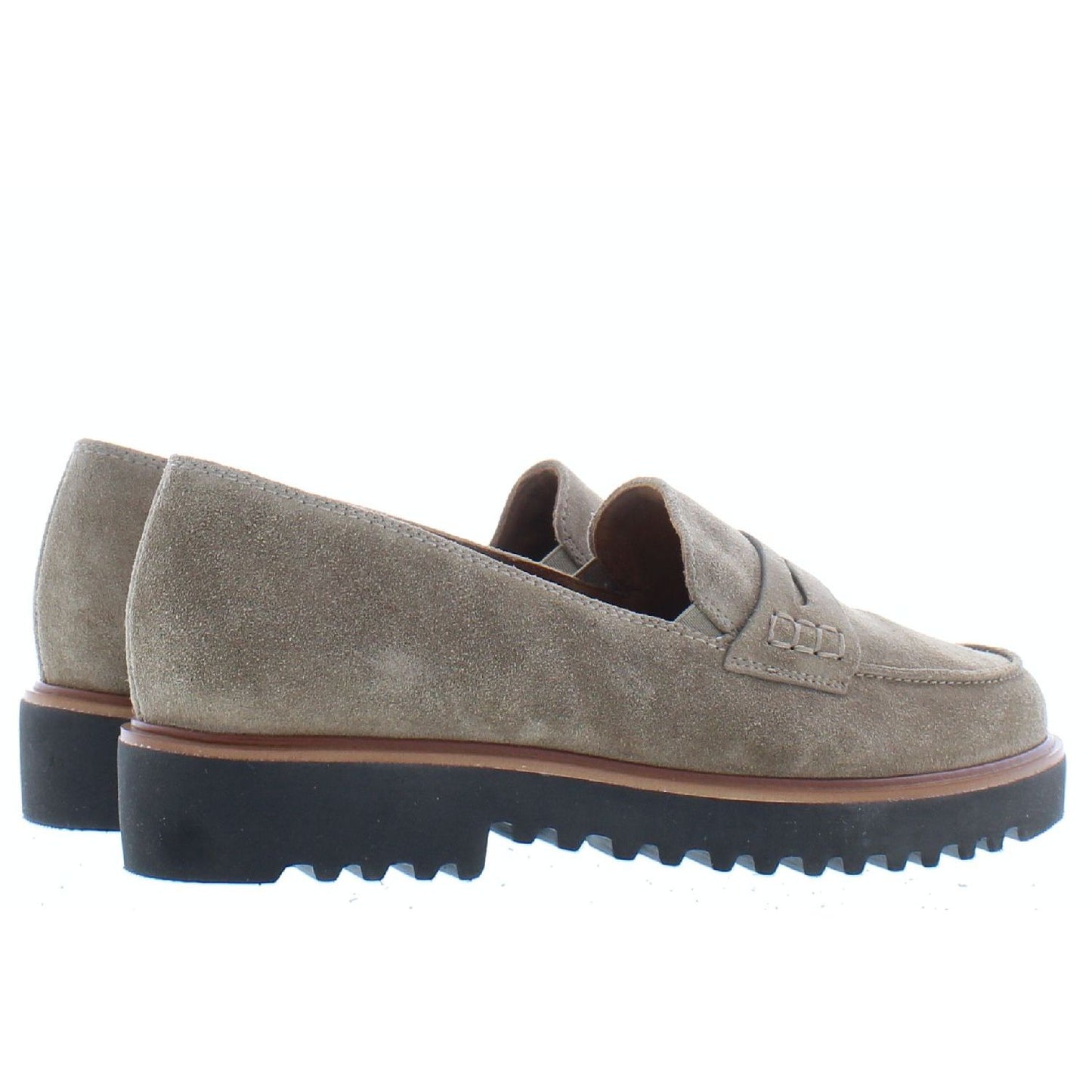 Paul Green taupe suede loafers