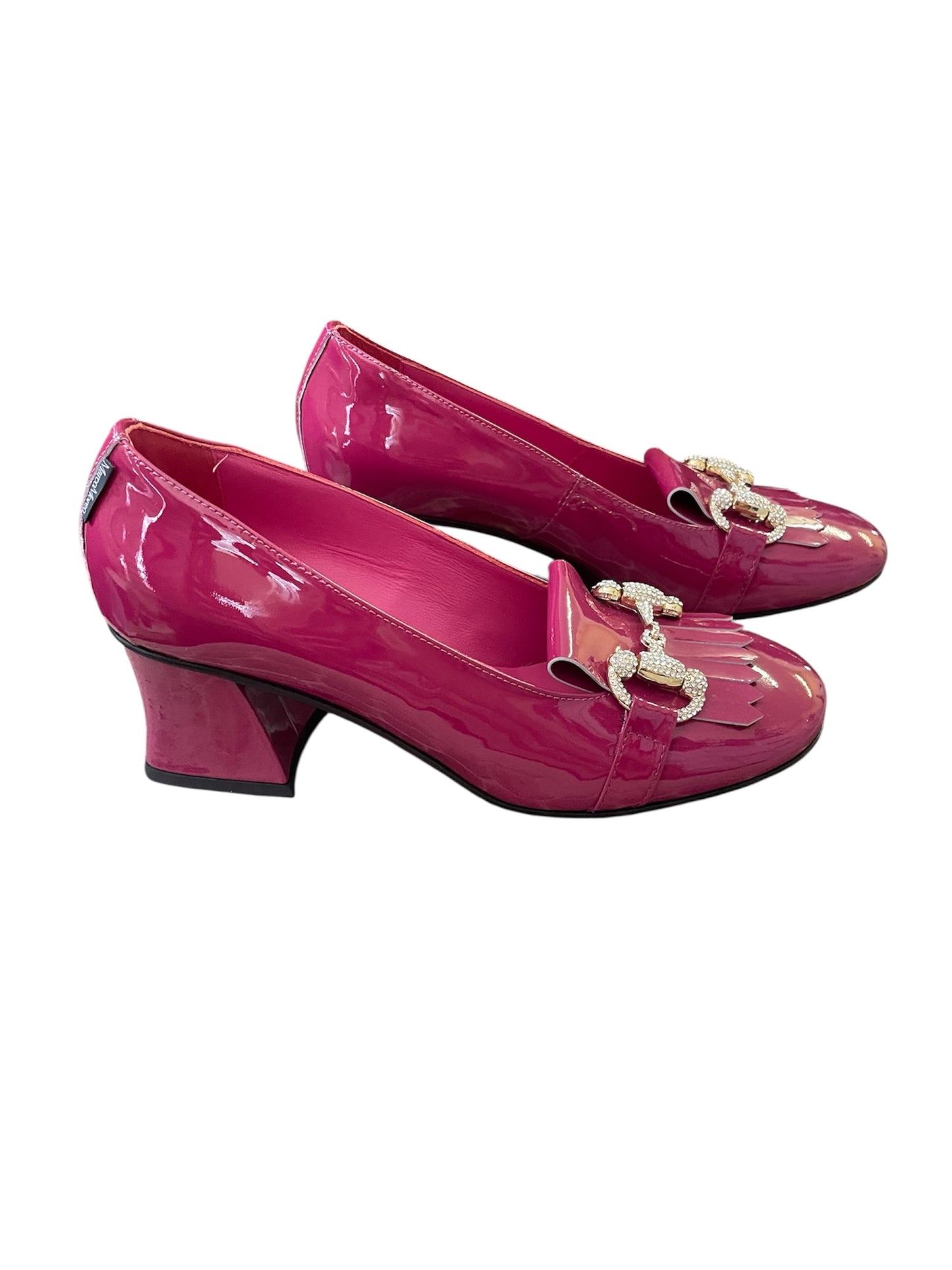 Marco Moreo pink patent leather shoes