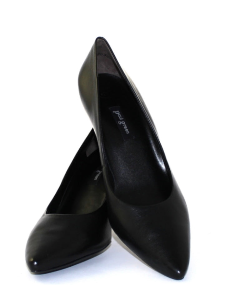 Paul Green black leather shoes