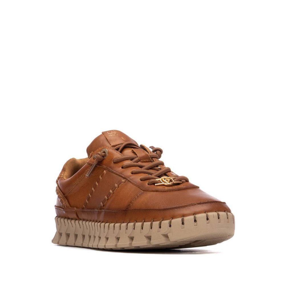Carmela tan leather sneakers
