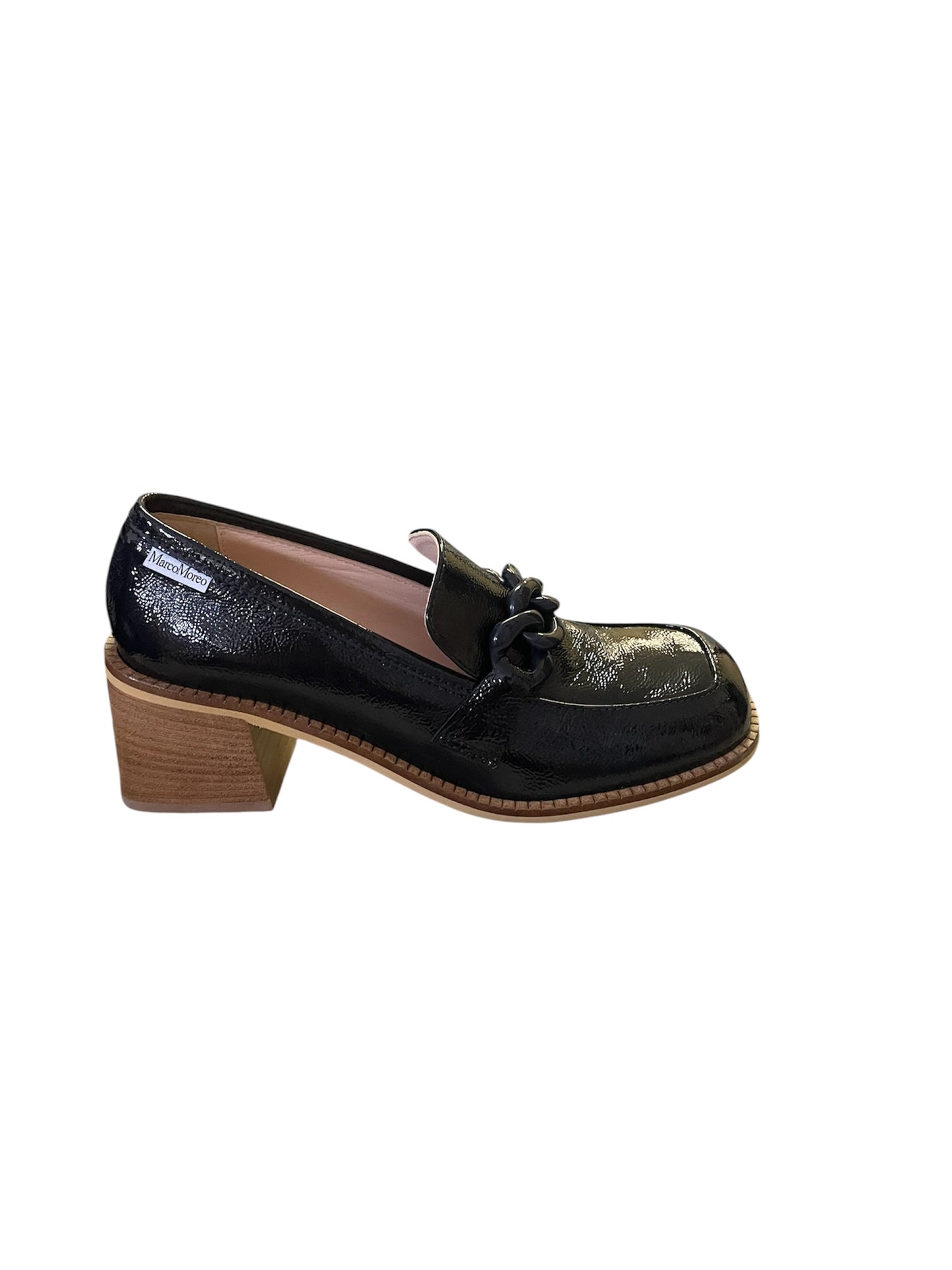 Marco moreo navy patent leather loafers