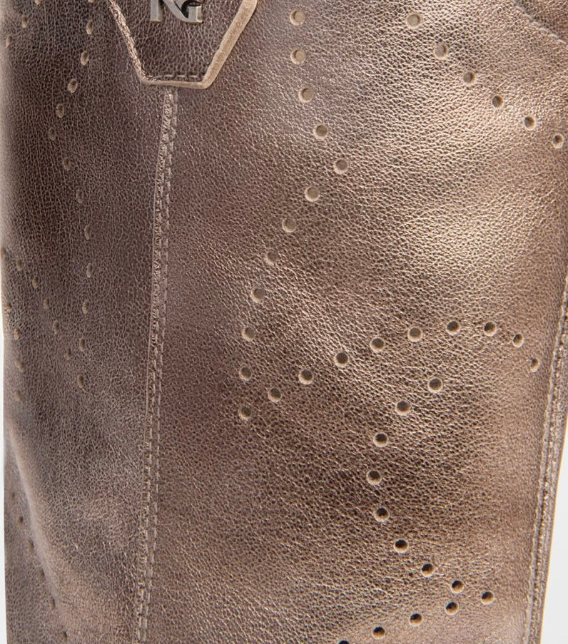 NeroGiardini metallic leather cowboy boot