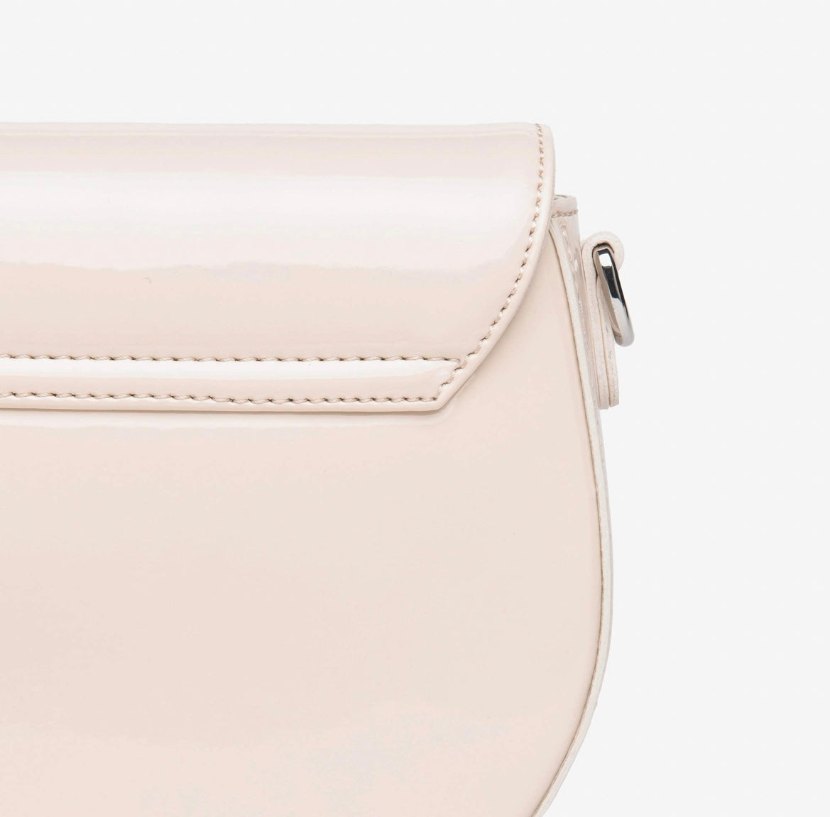 Nerogiardini leather patent cross body handbag