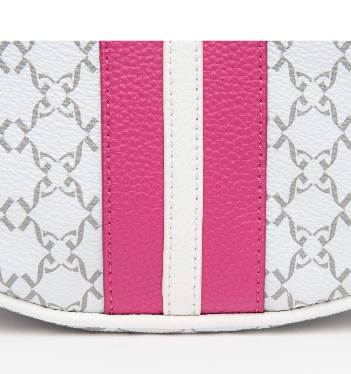 Nerogiardini white and pink leather handbag