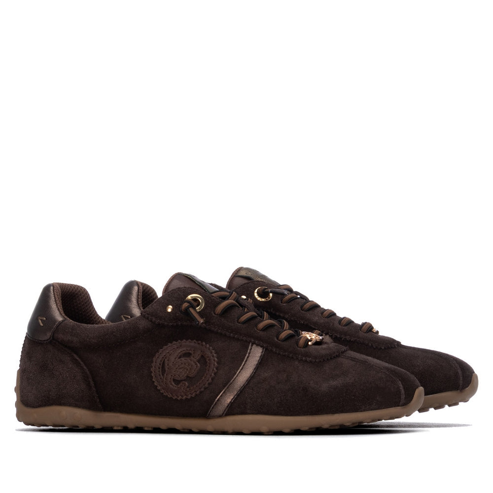 Carmela brown suede slip on sneaker