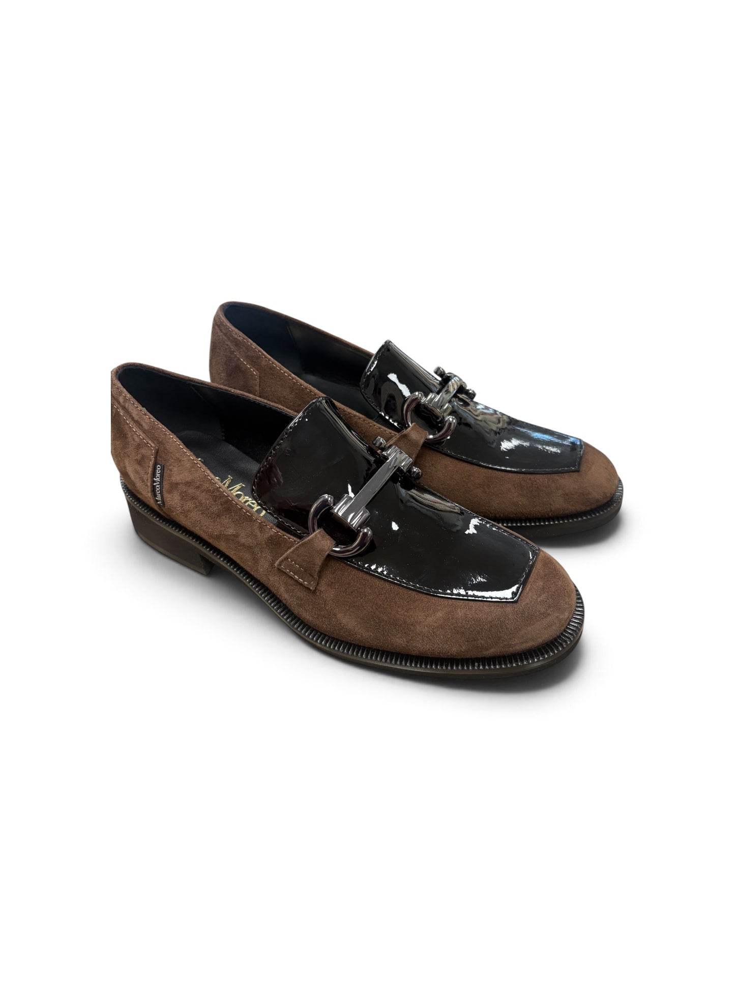 MarcoMoreo Brown and black loafers
