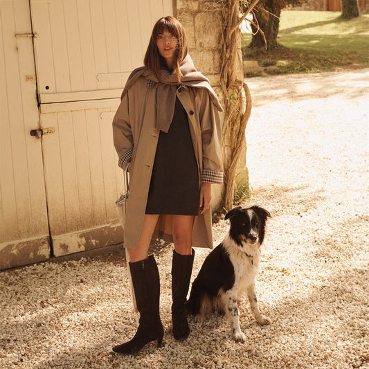 Paul green brown suede knee high boots