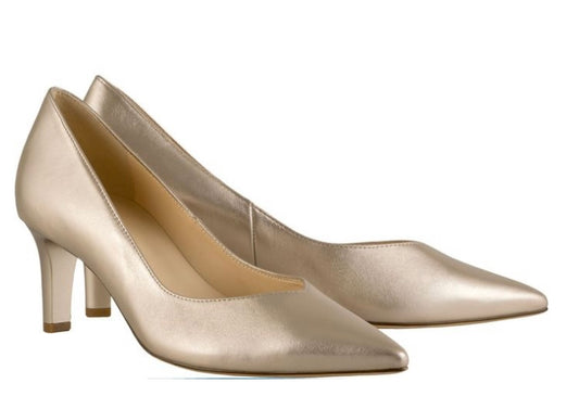 Hōgl bronze leather court shoes - Melissakshoes