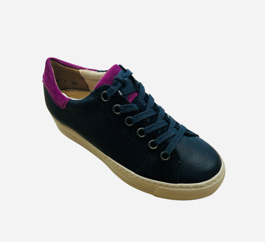 Paul Green navy lace up sneaker