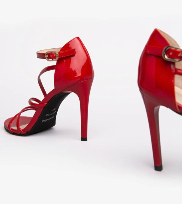 NeroGiardini red patent sandal - Melissakshoes