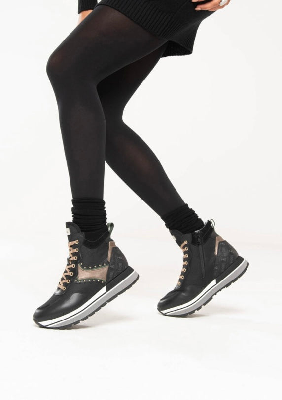 NeroGiardini black hightop sneaker - Melissakshoes