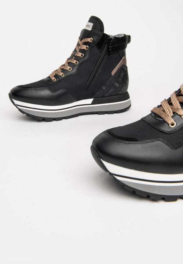 NeroGiardini black hightop sneaker - Melissakshoes