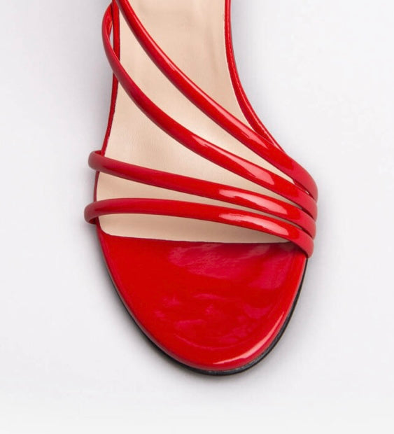 NeroGiardini red patent sandal - Melissakshoes