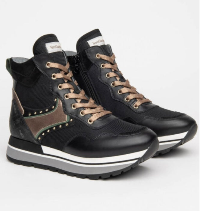 NeroGiardini black hightop sneaker - Melissakshoes