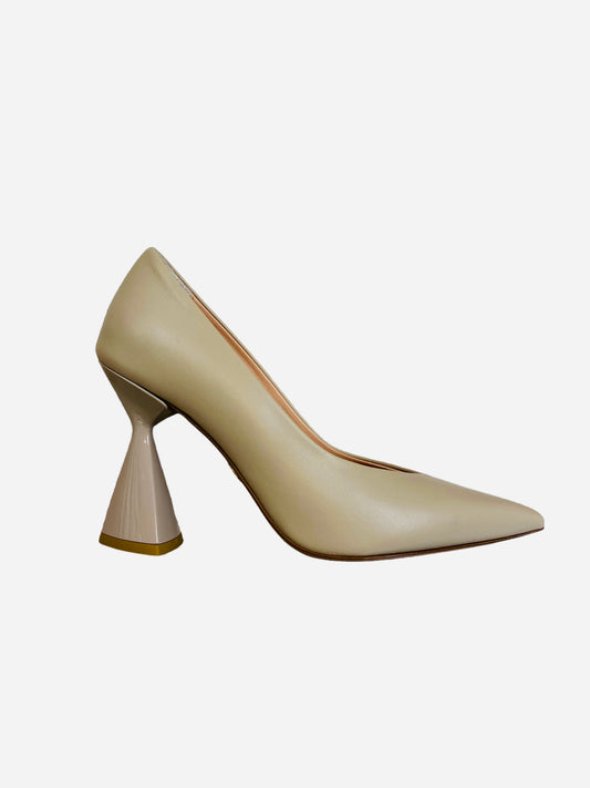 Oxitaly beige leather shoe
