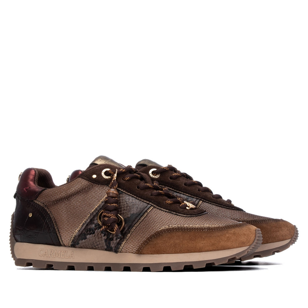 Carmela brown and tan sneaker