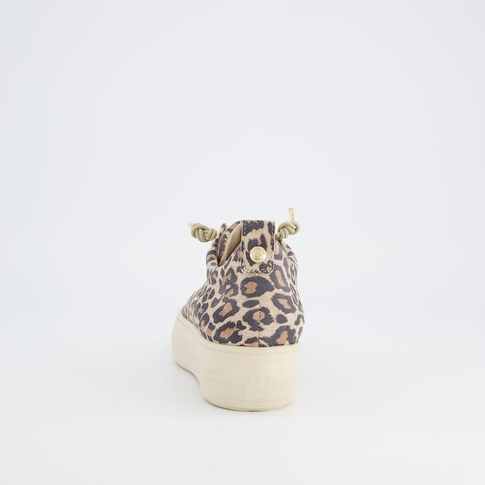 Paul Green leopard print suede leather platform sneakers - Melissakshoes