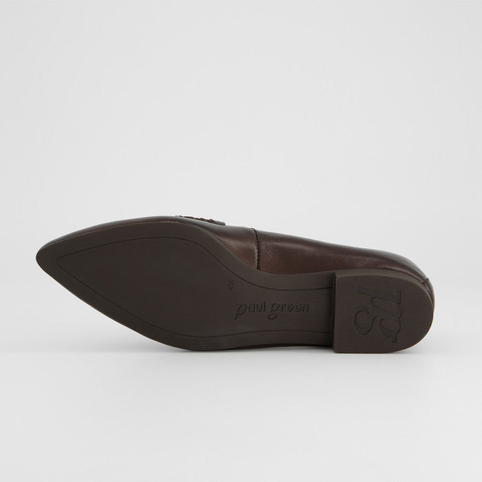 Paul Green brown leather loafer