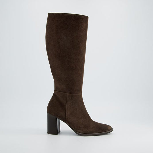 Paul Green brown suede knee high boots