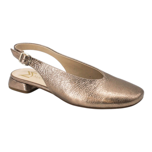 Marian rose gold leather Mary Jane slingback