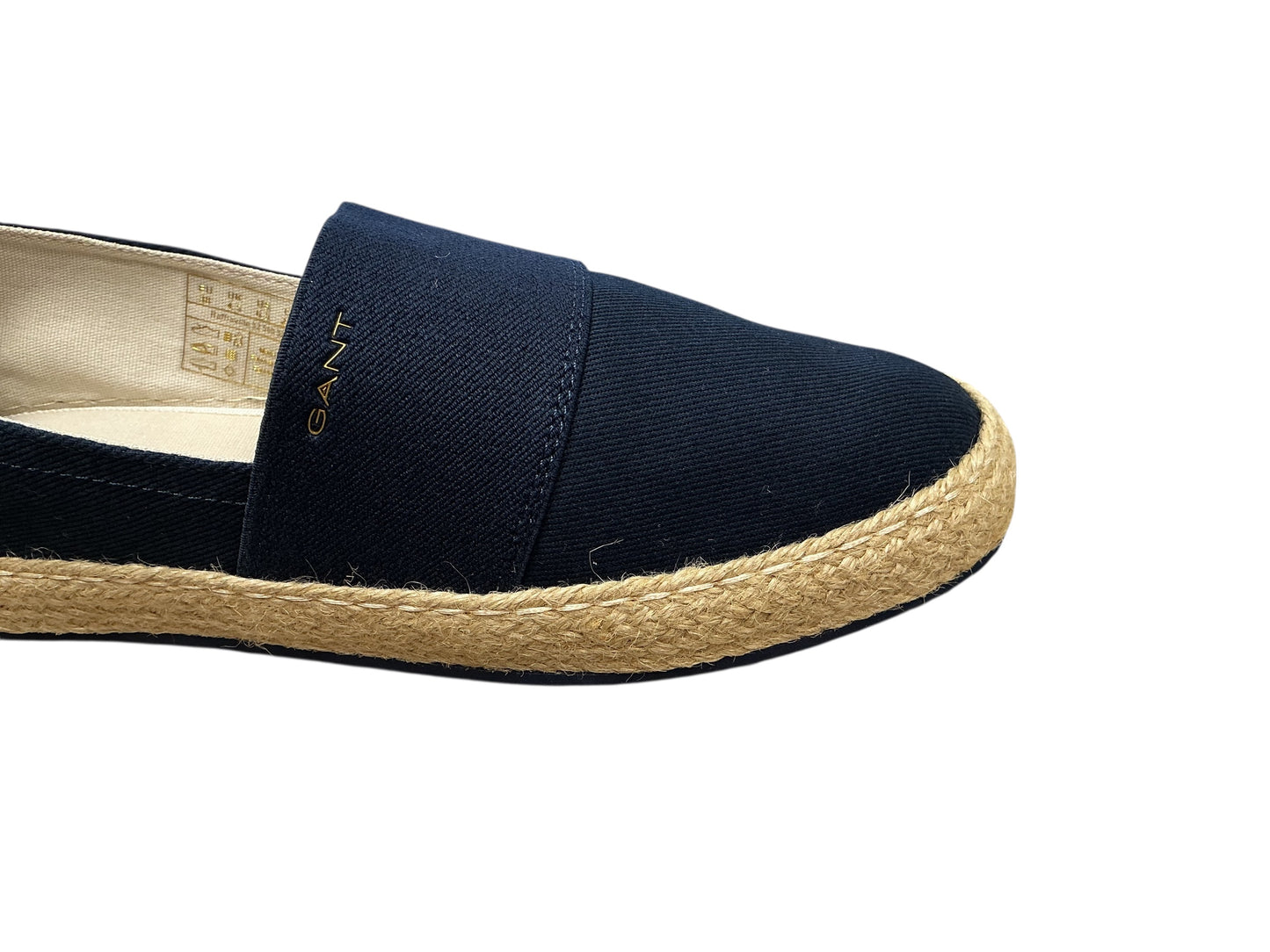 Gant navy canvas raffia espadrille