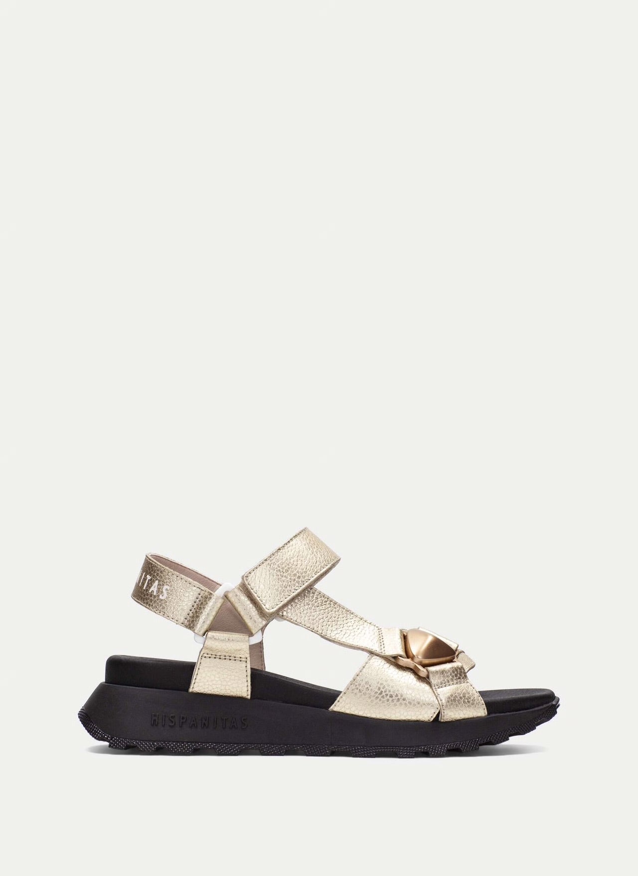 Hispanitas gold leather sandals - Melissakshoes