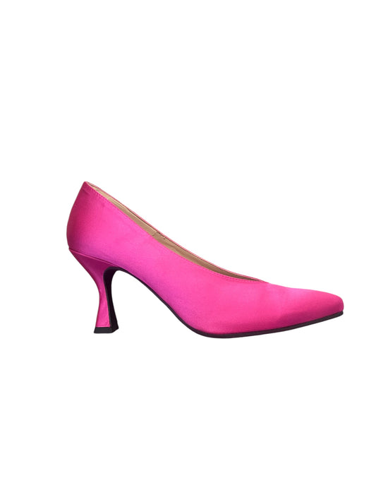Marian pink satin shoes