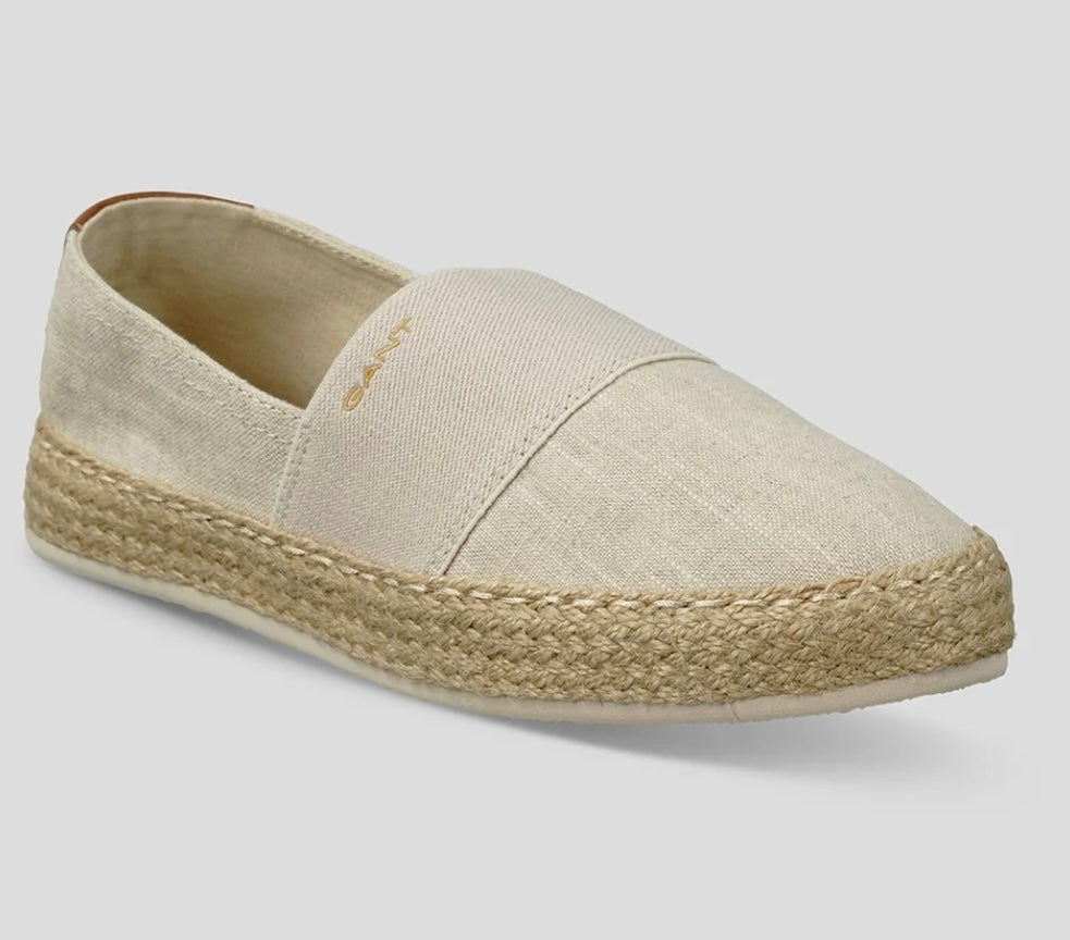 Gant cotton canvas loafers