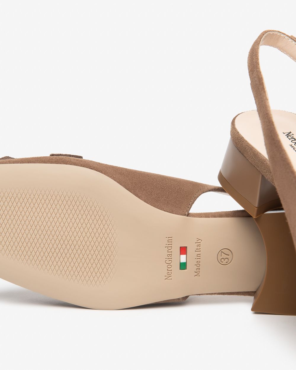NeroGiardini brown suede slingbacks - Melissakshoes