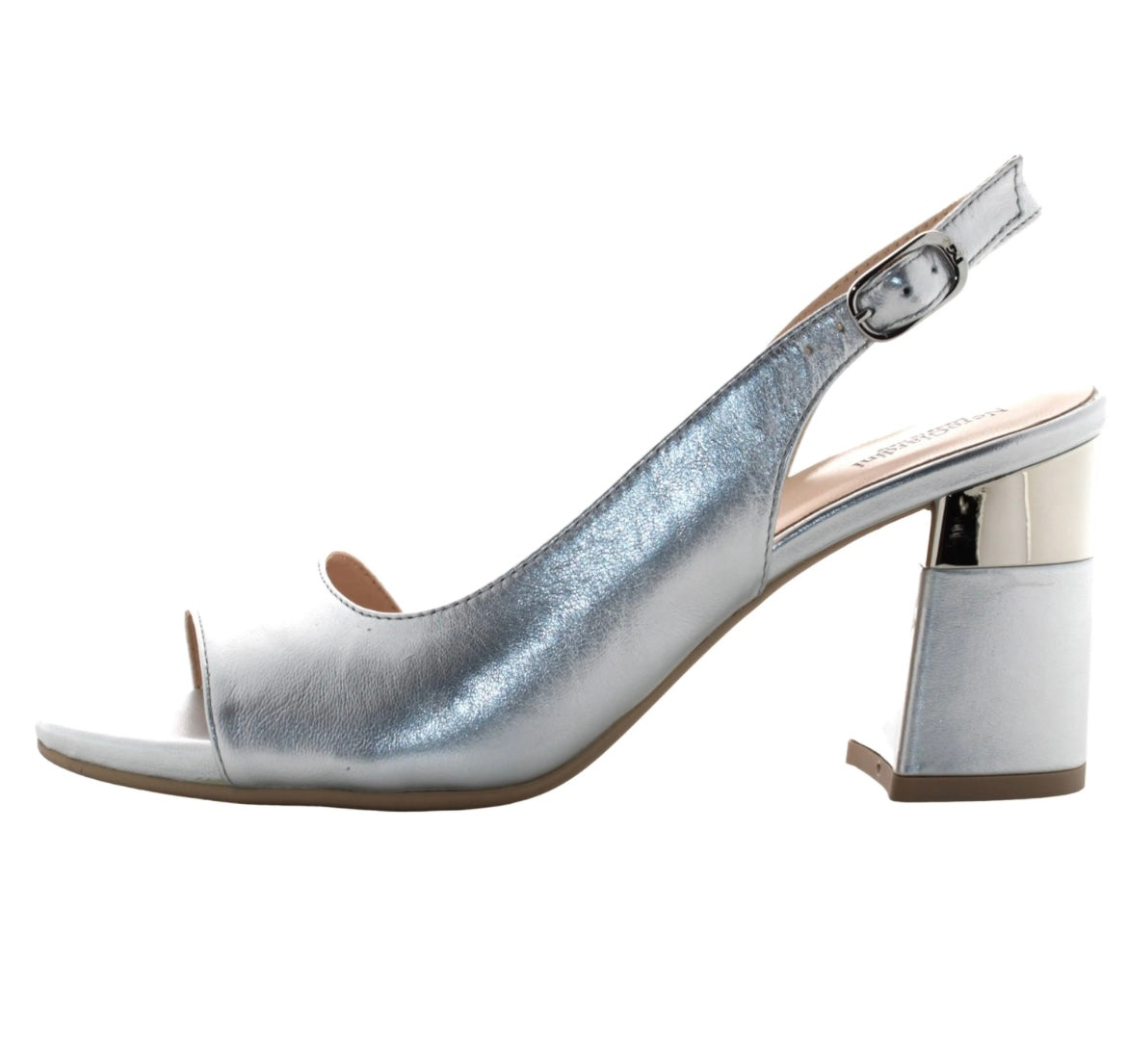 NeroGiardini silver leather sandals