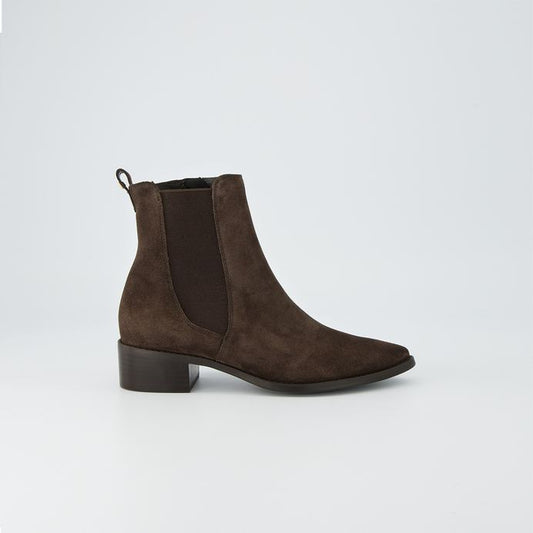Paul Green brown suede Chelsea ankle boot