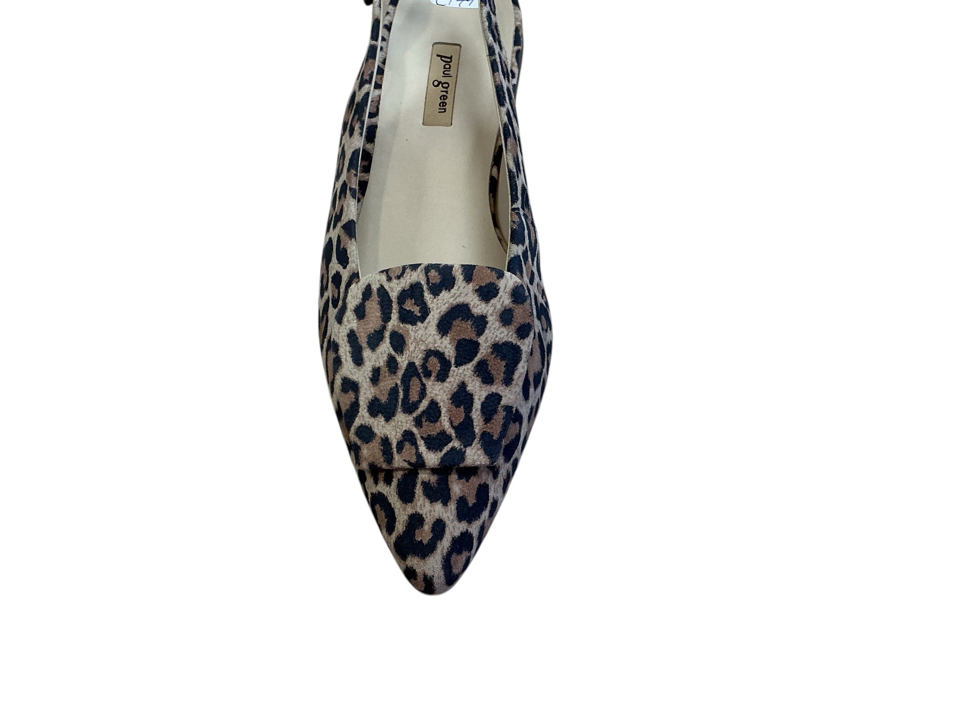 Paul Green suede animal print slingback ballerina - Melissakshoes